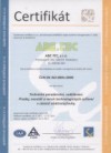 Certifikát ISO 9001