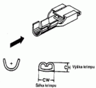 Obr. 1 Provedení krimpu "B" ("F")